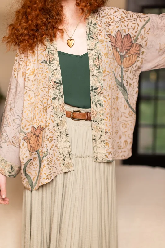 Womens Robes chenille and microchenille -Market Of Stars Folklore Cropped Kimono