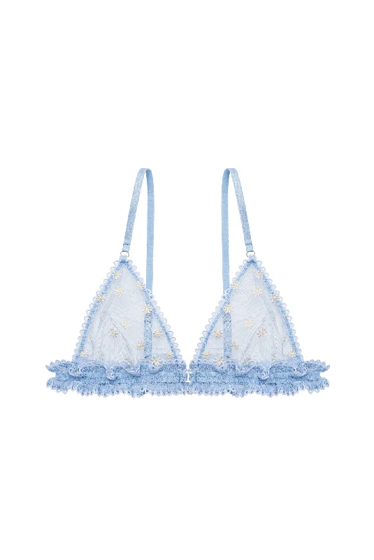 Leather lingerie sets for edgy look -PAQUERETTE Triangle Bra