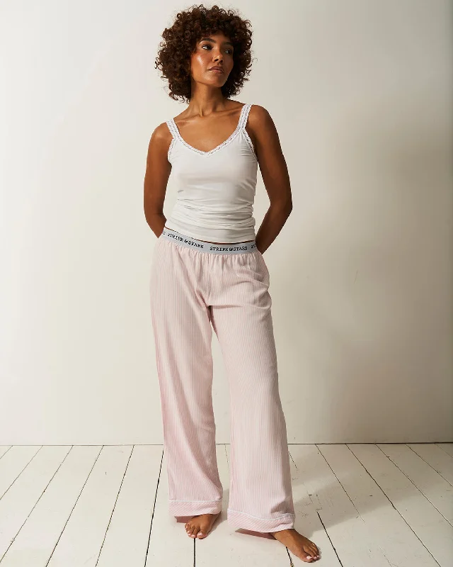 Women's pajama sets with high standards quality -Soft Brushed Woven Pajama Bottoms - Pink Stripe Women's pajama sets with high standards quality -Soft Brushed Woven Pajama Bottoms - Pink Stripe