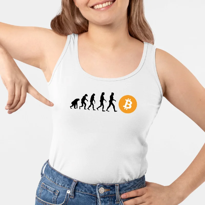 Camisoles with organic cotton -Débardeur Femme Évolution Bitcoin