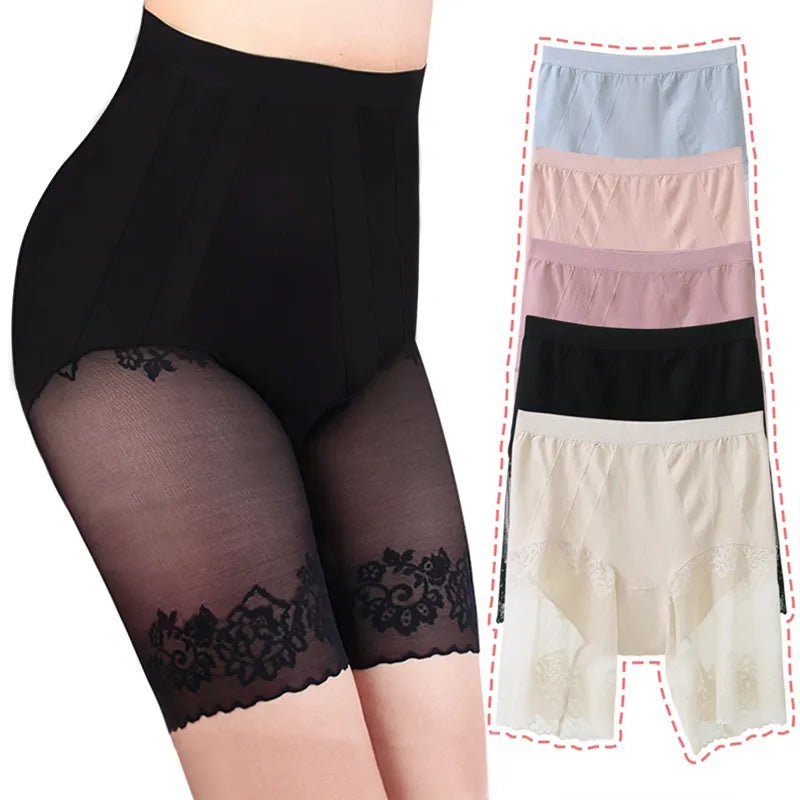 Goth lingerie sets alternative style -Plus Size Lace Anti-Chafing Shorts - High Waist Goth lingerie sets alternative style -Plus Size Lace Anti-Chafing Shorts - High Waist