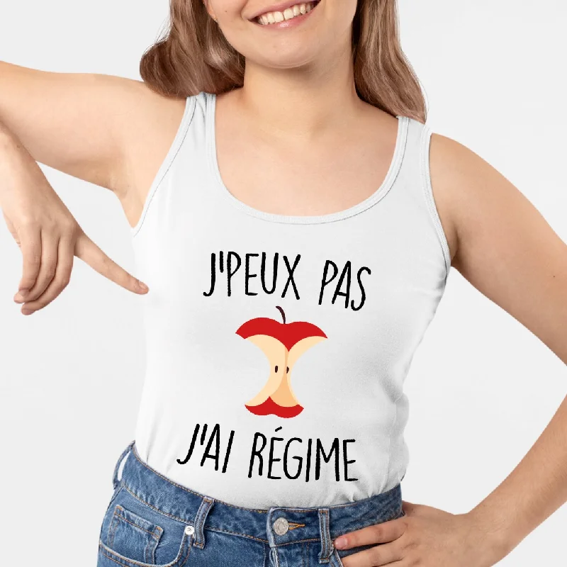 Do camisoles provide enough support? -Débardeur Femme J'peux pas j'ai régime