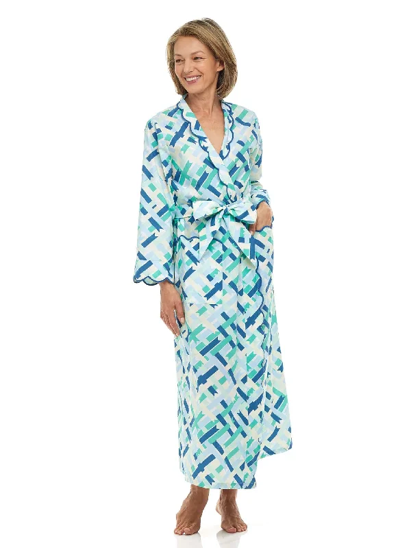Womens waffle knit robes spa day luxury-Blue Ribbon Classic Robe