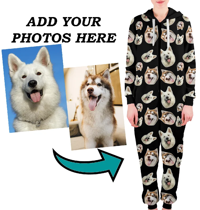 Women's pajama sets for different seasons versatile -Custom Adult Onesie Pajamas | Personalized Face On Jumpsuit Pajamas Women's pajama sets for different seasons versatile -Custom Adult Onesie Pajamas | Personalized Face On Jumpsuit Pajamas