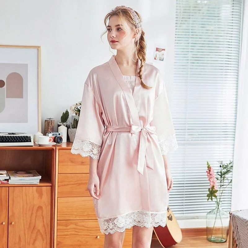 Womens Robes and Cotton Waffle -Nuisette Femme<br> Romantique