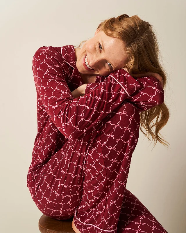 Women's pajama sets for effortless style chic -Long Pajama Set - Rouge Bow