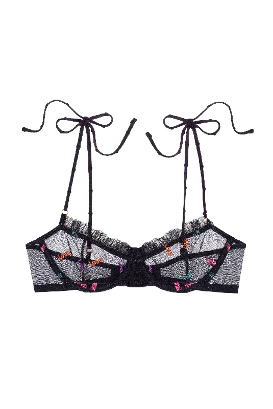 Do lingerie sets improve your relationships-LOVE Underwire Bra with Tied-Up Shoulder Straps