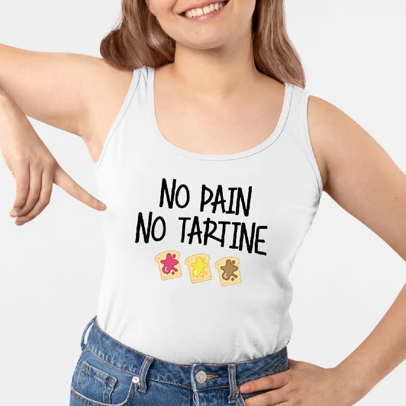 Shelf bra camisoles for sleeping -Débardeur Femme No pain no tartine