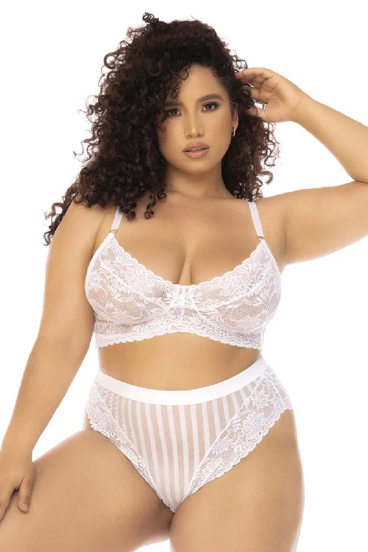 White satin babydoll lingerie honeymoon -Mapale 8842X Emberly Two Piece Set Plus Color White White satin babydoll lingerie honeymoon -Mapale 8842X Emberly Two Piece Set Plus Color White