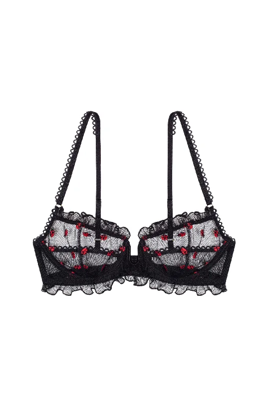 Open cup lingerie sets for playful nights -COCCINELLE U-shaped Underwire Bra