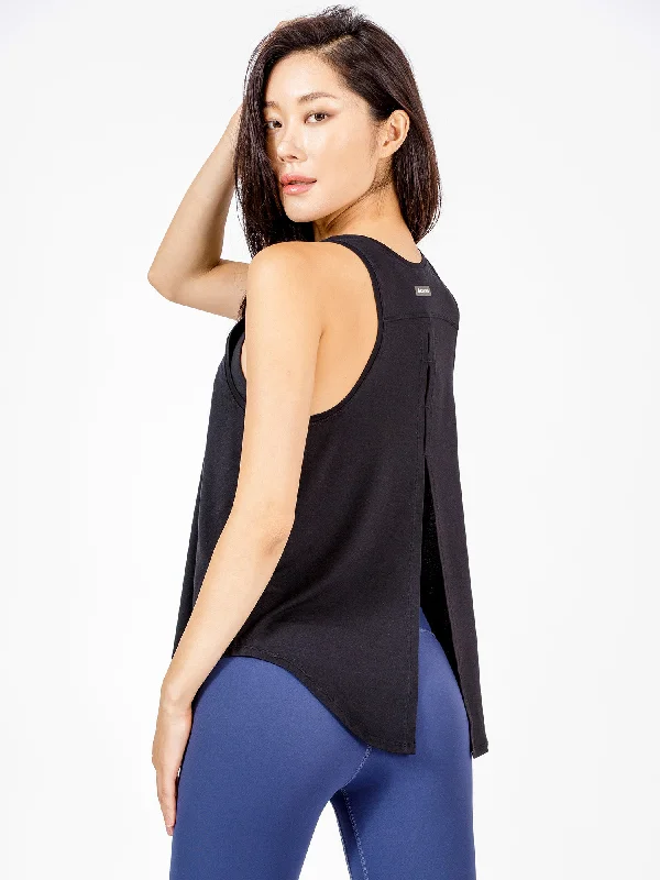 How much are affordable tank tops in 2024?-BACK TIE EVERYDAY SINGLET, BLACK
