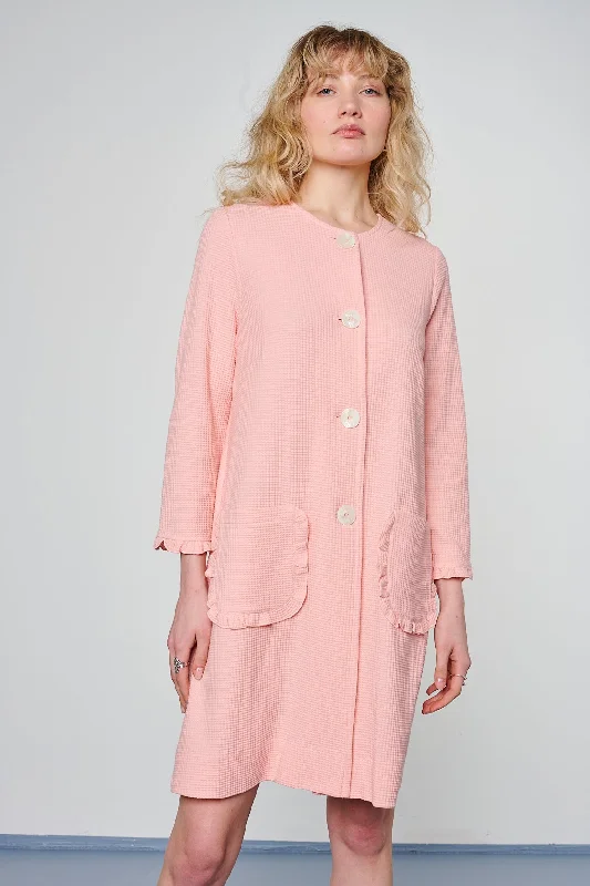 Womens Robes made of Polyester -Robe bio cotton Waffelpique