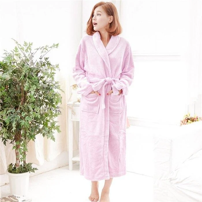 Womens Robe sets with long sleeves -Peignoir Femme<br> Détente