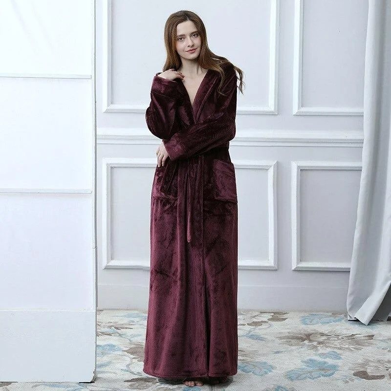 Womens zip up robes easy on and off-Robe de Chambre Femme<br> Fatale