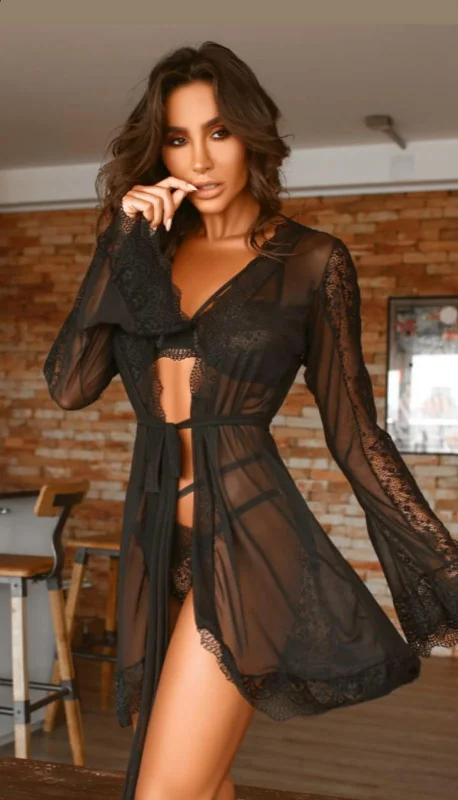 Lingerie sets for everyday-Mademoiselle Lace Robe