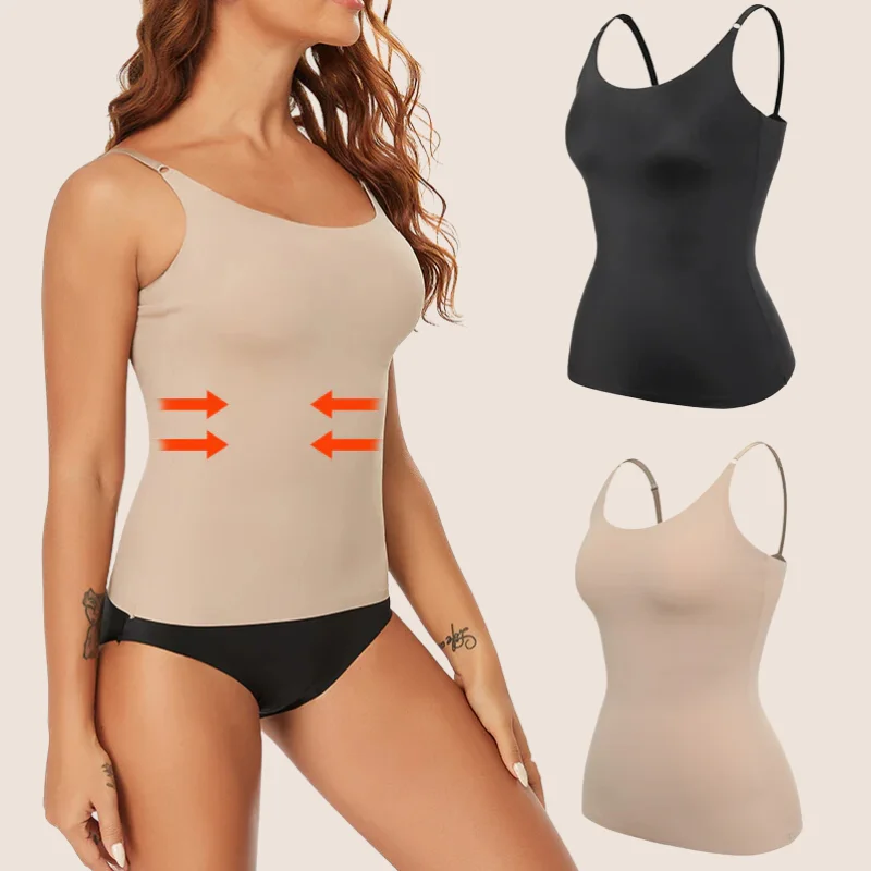 Tanks for running -Women's Adjustable Strap Smooth Camisole