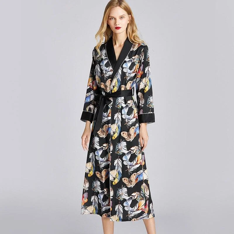 Womens robes maternity plus sizes -Peignoir Femme<br> Long