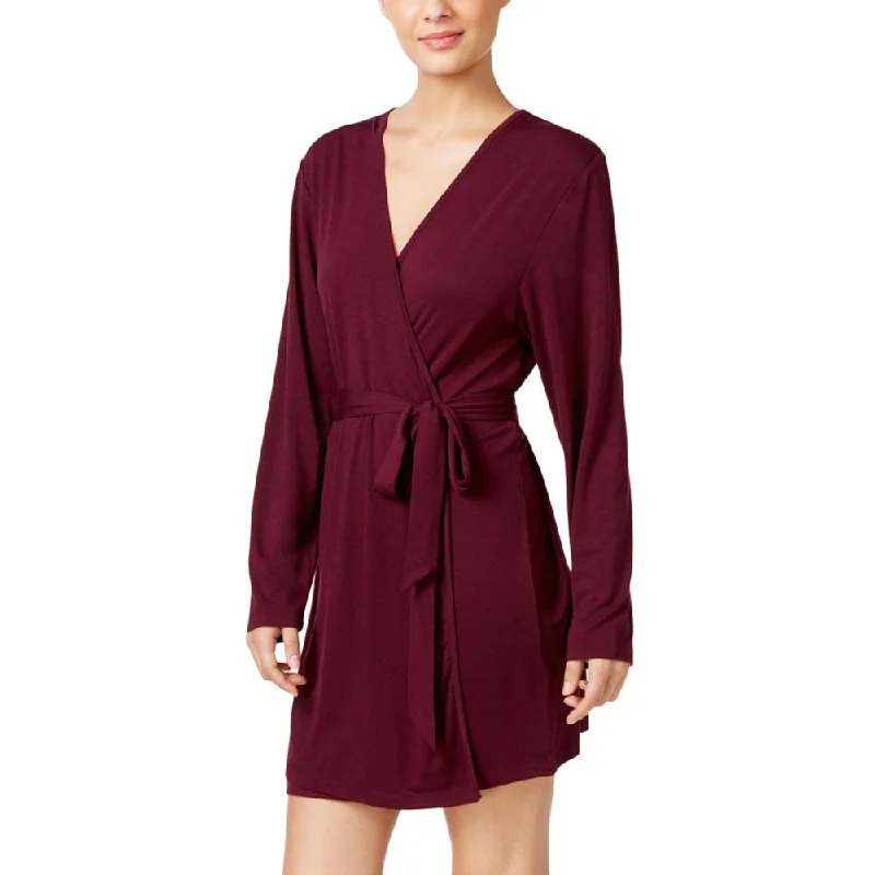 Womens robes that wick away moisture absorbent-Flora Nikrooz Women's Lace Back Kimono Short Robe Womens robes that wick away moisture absorbent-Flora Nikrooz Women's Lace Back Kimono Short Robe