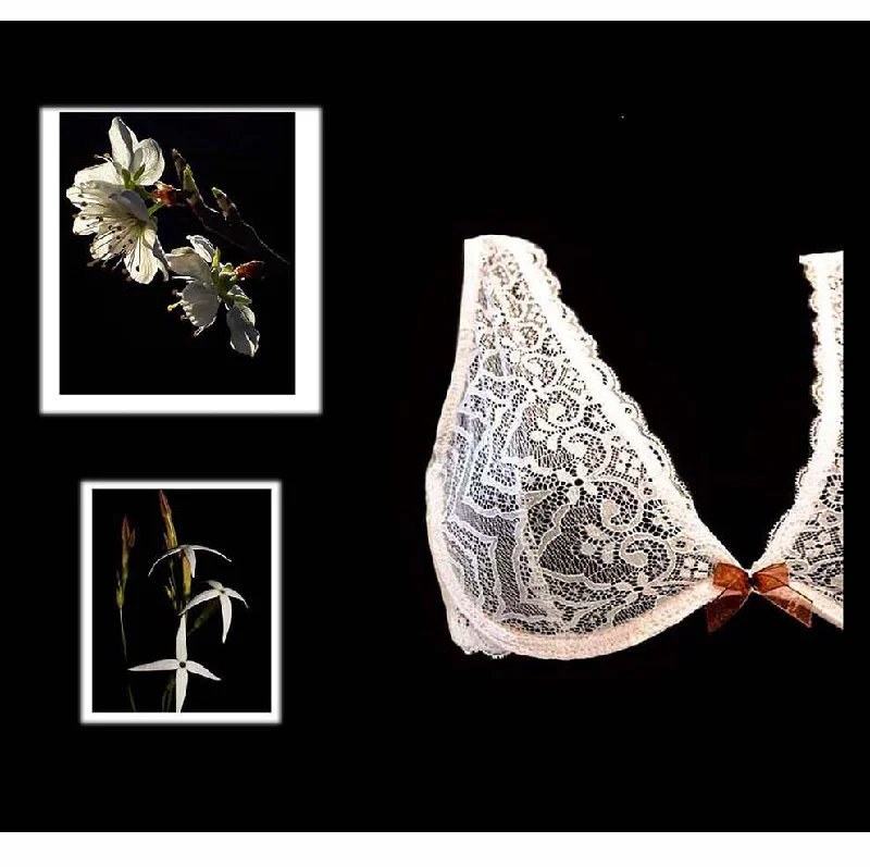 SHEIN lace lingerie sets under $5 -BRALETTE MECEDORA LINGERIE -WHITE CRYSTAL
