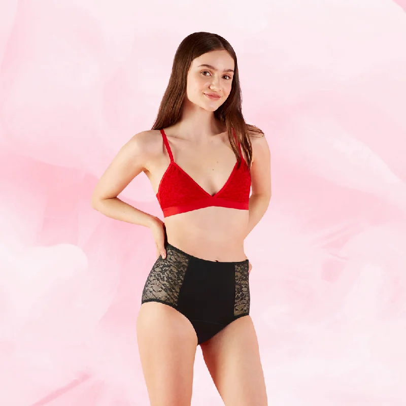 High Waist Floral Riklig Menstrosa