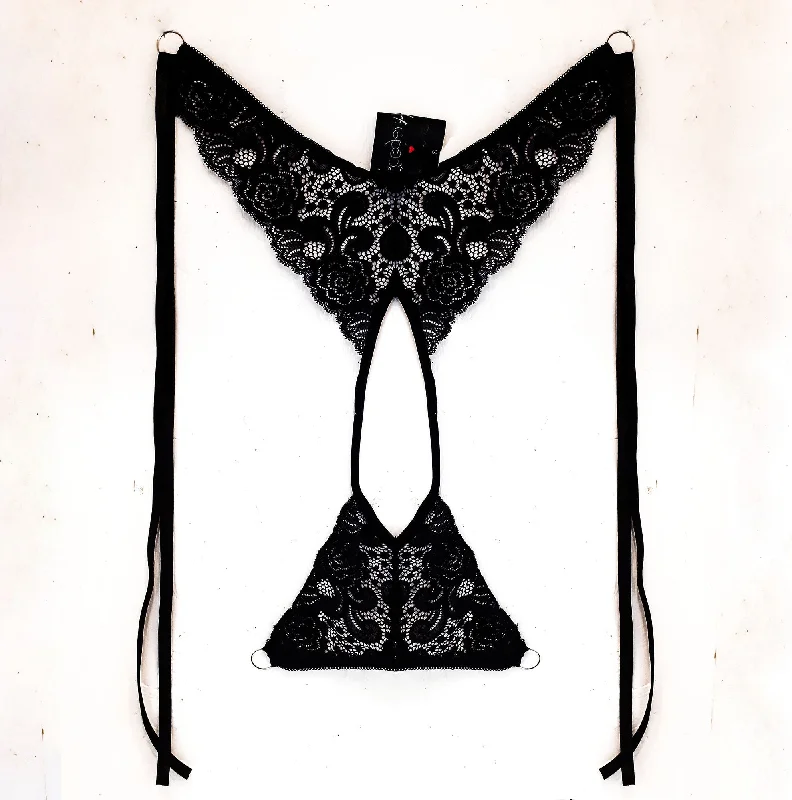 Vintage inspired lingerie sets retro -Mutandina aperta - ESPLICITA COLLECTION