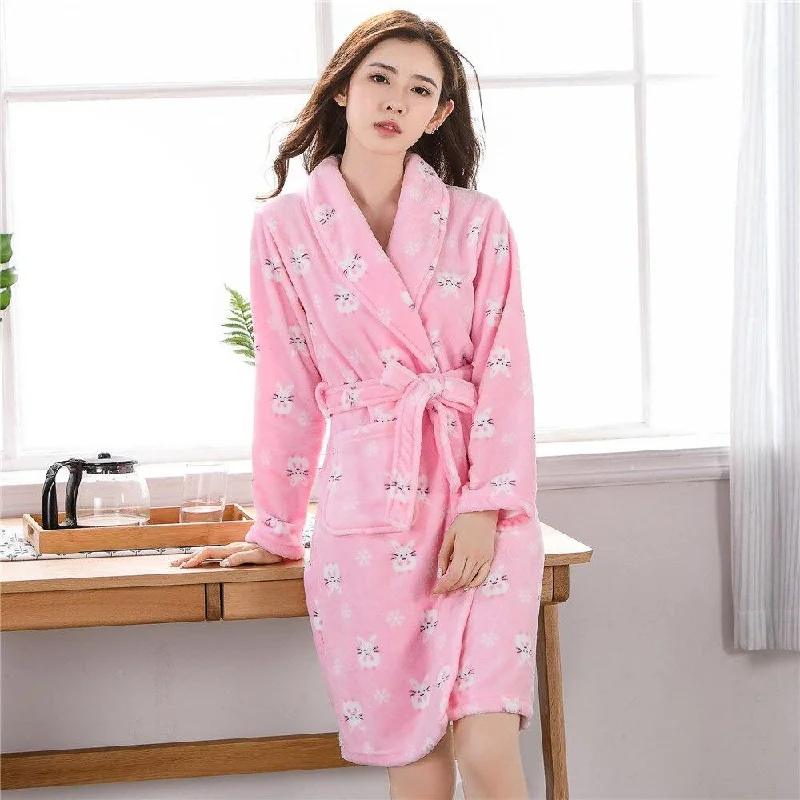 Womens Robe sets that are organic -Peignoir Femme<br> Lapin