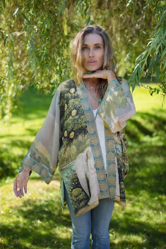 Womens Robe sets for every occasion -Market of Stars Tree of Life Belted Jacket