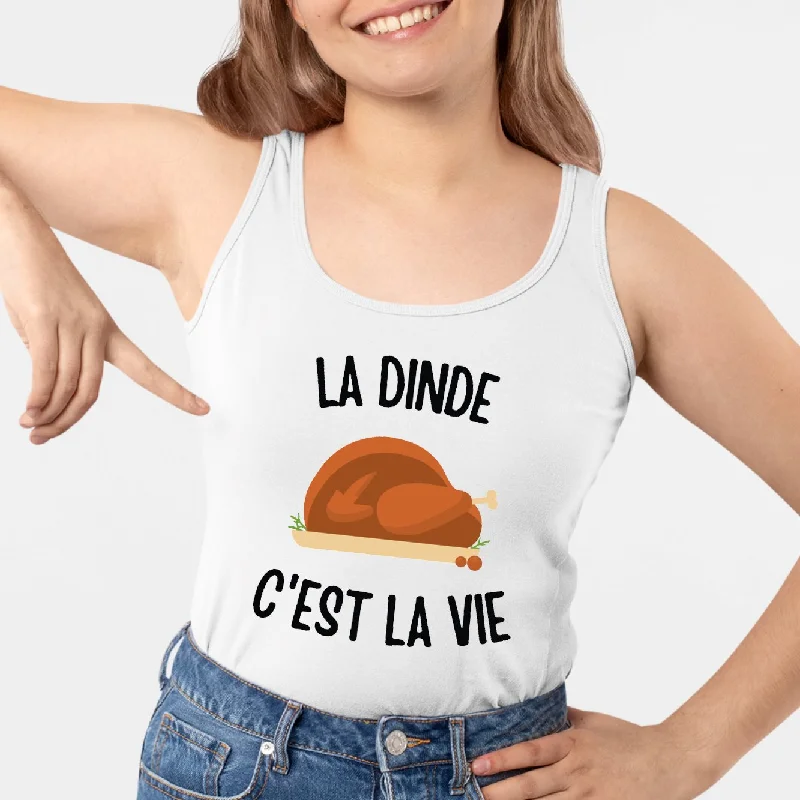 Camisoles for layering under sheer tops -Débardeur Femme La dinde c'est la vie