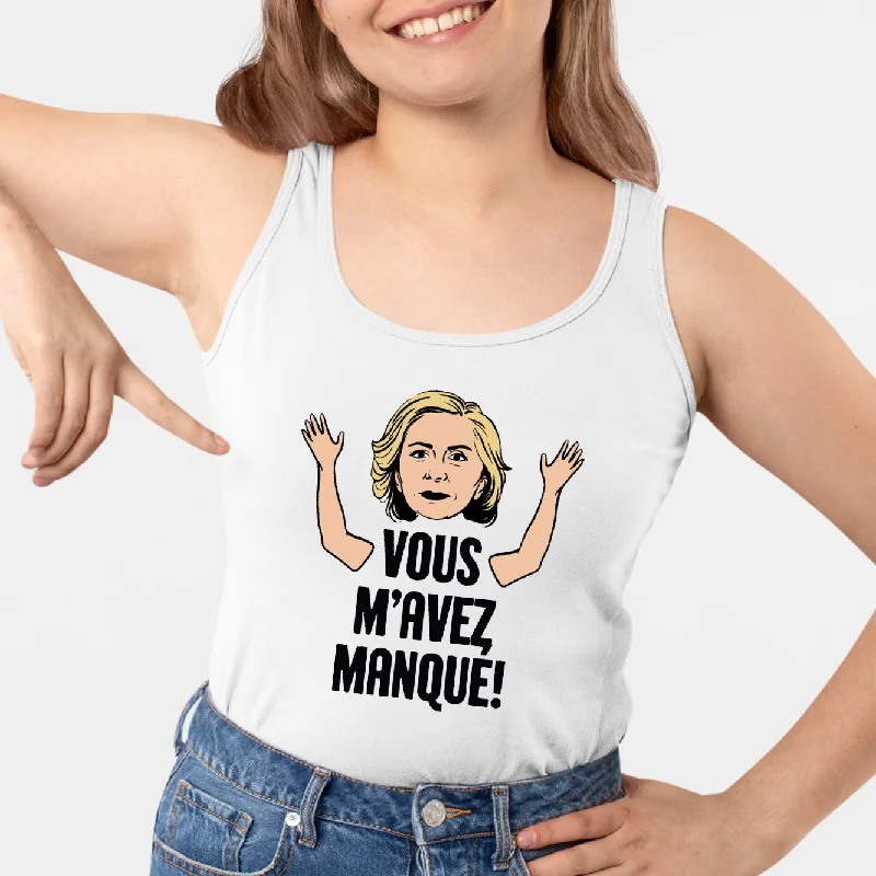 Camisoles for women over 50 -Débardeur Femme Vous m'avez manqué