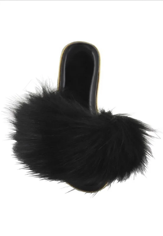 Bralette and lace panty lingerie sets tame -"Foot Fetish" Black slides