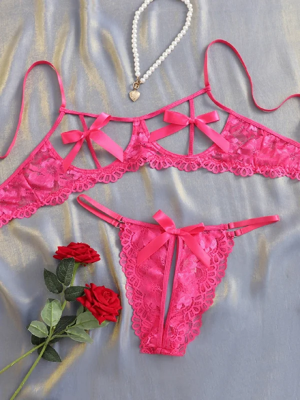 High waist retro knickers for tummy -Plus Cut-out Bust Lace Underwire Crotchless Lingerie Set High waist retro knickers for tummy -Plus Cut-out Bust Lace Underwire Crotchless Lingerie Set