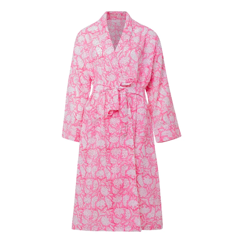 Womens plus size robes curvy comfort-Cotton Robe
