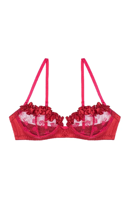 Does the lingerie set boost Your Body Confidence-ROSE Underwire Bra with Frills and Satin Does the lingerie set boost Your Body Confidence-ROSE Underwire Bra with Frills and Satin