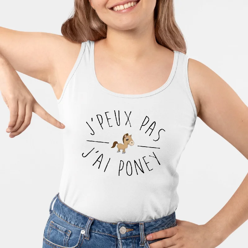 Camisoles made in USA -Débardeur Femme J'peux pas j'ai poney