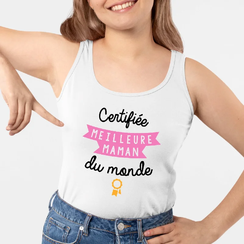 Camisoles with organic cotton -Débardeur Femme Certifiée meilleure maman du monde