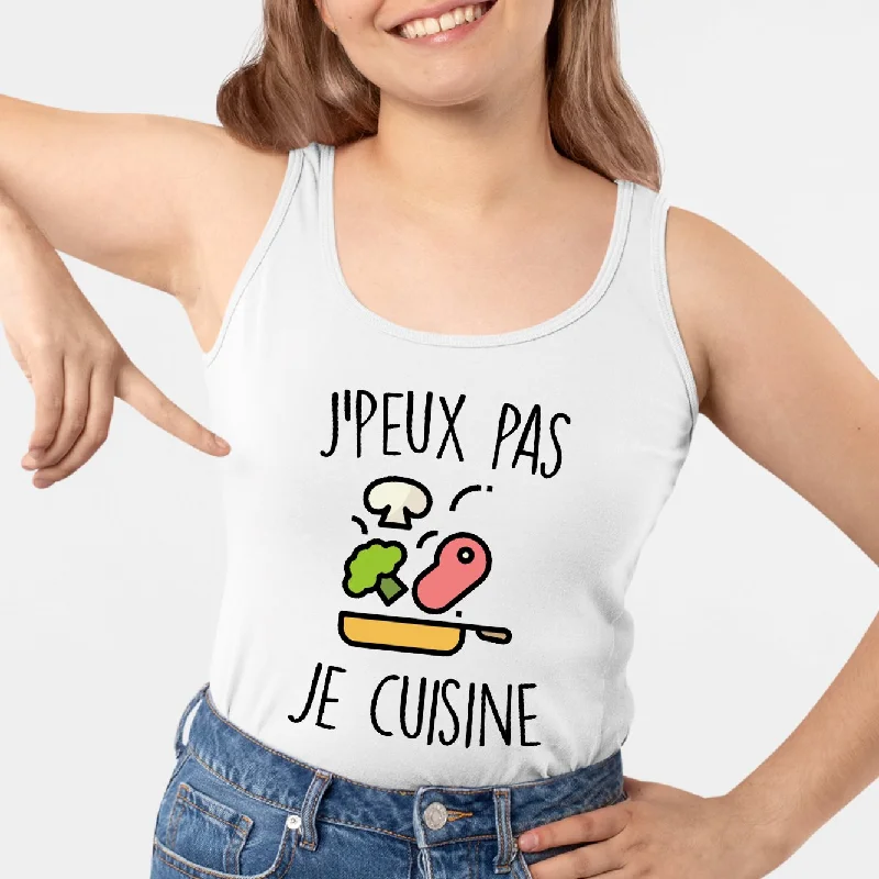 Who makes the best plus size camisoles? -Débardeur Femme J'peux pas je cuisine