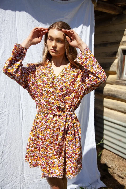 Womens Robe sets for bridal showers -Signature Robe - Poppy