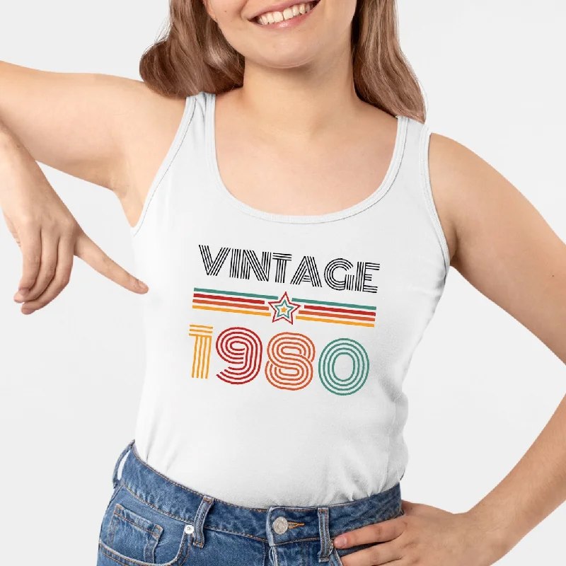Where can I find a tank top suitable for plus size women?-Débardeur Femme Vintage année 1980 Where can I find a tank top suitable for plus size women?-Débardeur Femme Vintage année 1980