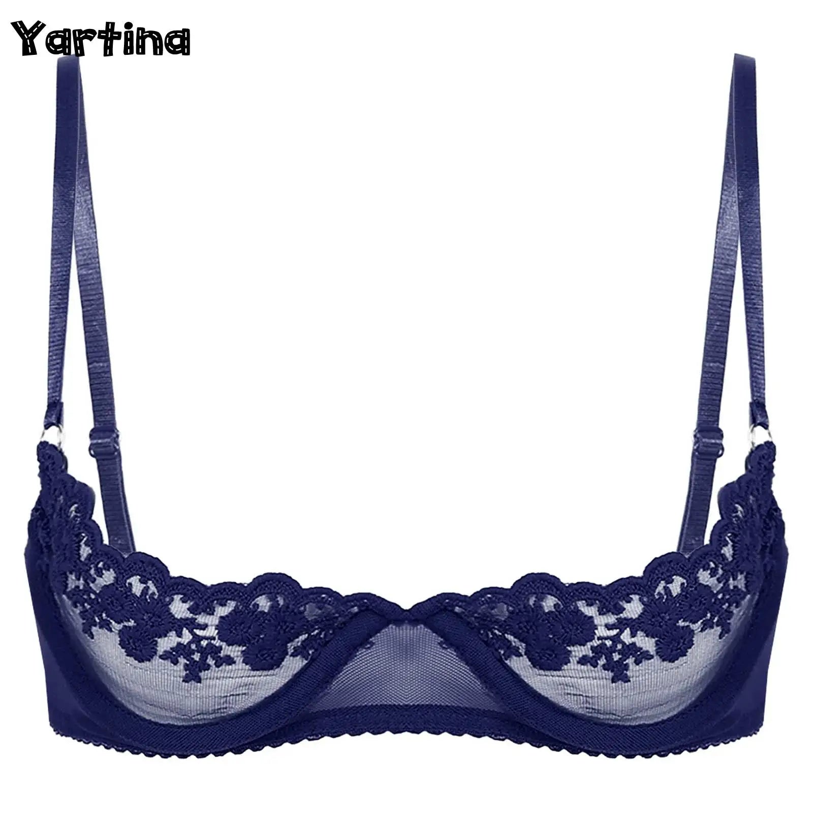 Lingerie sets for big girls -Sheer Floral Lace Underwired Bra - Exposed Nipples Lingerie Lingerie sets for big girls -Sheer Floral Lace Underwired Bra - Exposed Nipples Lingerie
