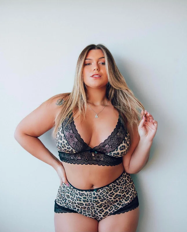 Womens nightwear for date night romantic alluring-Eva's Heiress Savage Plus Size Set