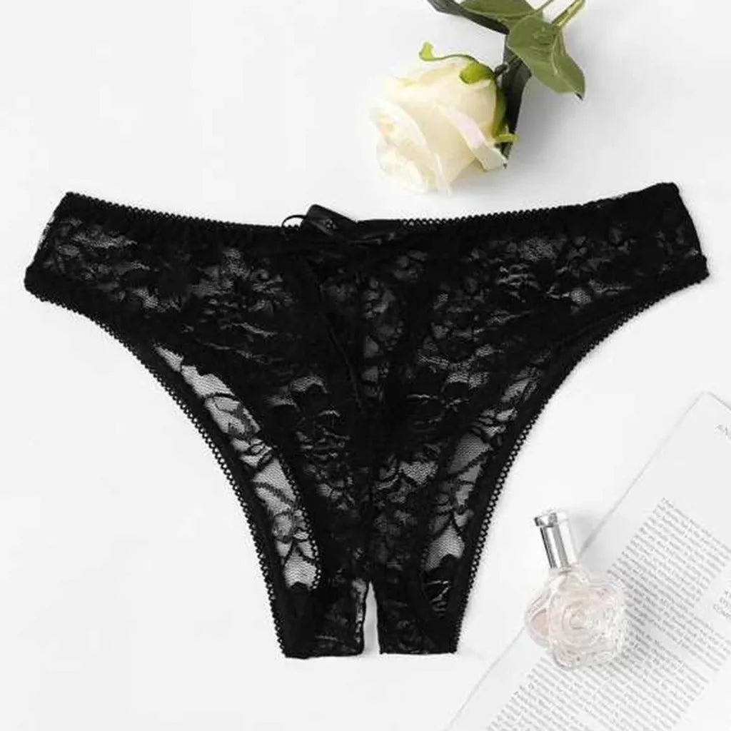 Lingerie sets for round body type teddies coverage -Sexy Open Crotch Lace G-string - Bowknot Thong Panties Lingerie sets for round body type teddies coverage -Sexy Open Crotch Lace G-string - Bowknot Thong Panties