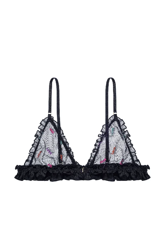 How to choose the perfect lingerie set for you -LOVE Triangle Bra with Frills and Satin