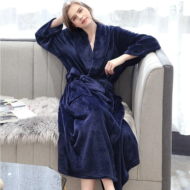 Womens Robe sets that are organic -Robe de Chambre Femme<br> Coton