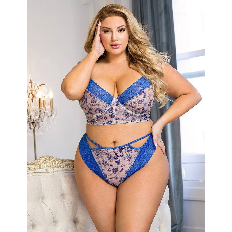 High-quality sexy lingerie that lasts -Plus Size Magic strings Cross Straps Bra Set With Underwire High-quality sexy lingerie that lasts -Plus Size Magic strings Cross Straps Bra Set With Underwire