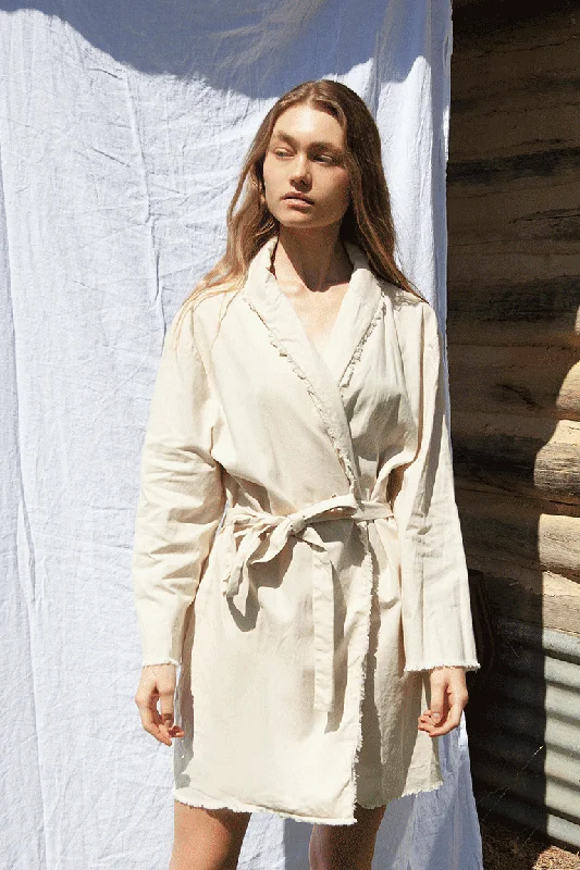Womens Robe sets for new moms -Signature Robe - Wheat