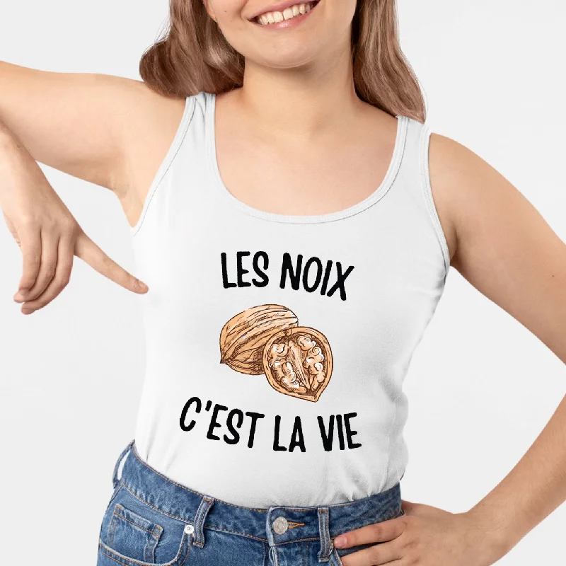 Organic cotton camisoles eco friendly -Débardeur Femme Les noix c'est la vie