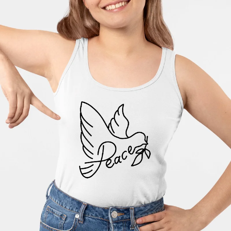Cotton camisoles for women layering -Débardeur Femme Colombe de la paix