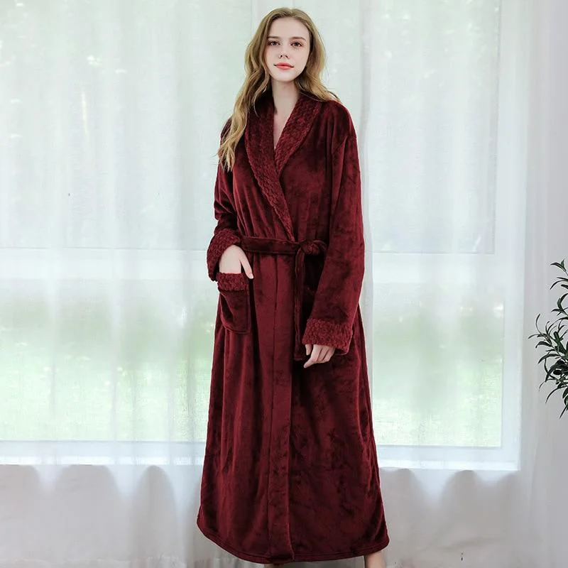 Womens plus size robes curvy comfort-Robe de Chambre Femme<br> Noël