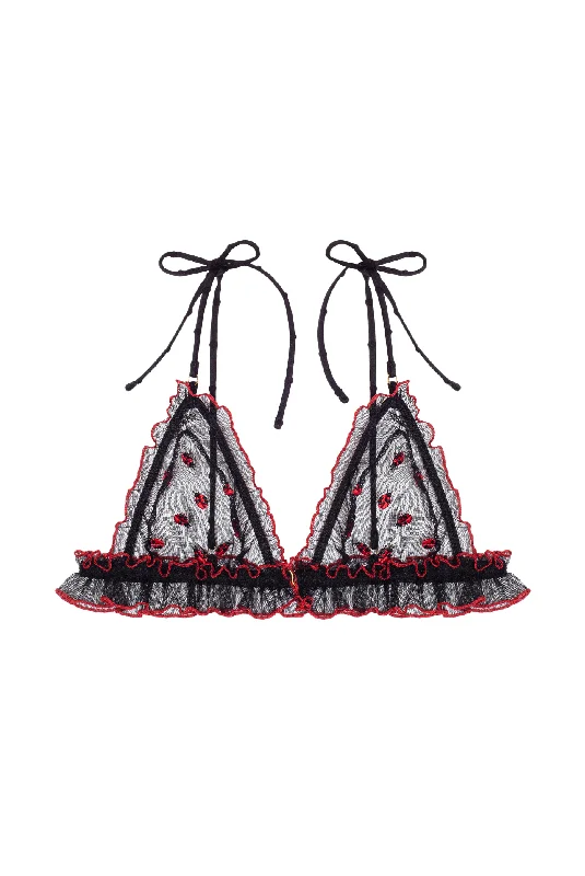White lingerie sets for bridal -COCCINELLE Triangle Bra