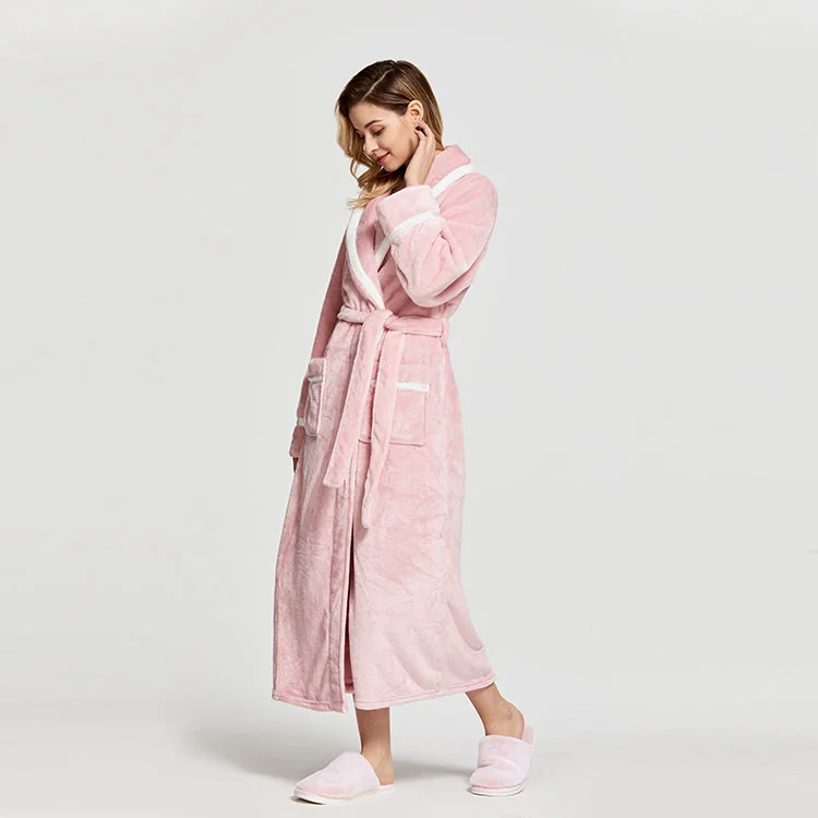 Womens Robe sets with lace details -Blush Pink